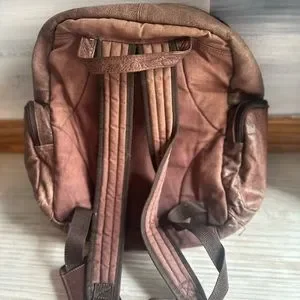 Distressed Wilsons Leather Brown Backpack Unisex Wilsons Leather | Bags | Distressed Wilsons Leather Brown  main image 3